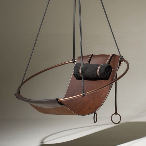 Minimal Hanging Sling Chair in the Sanctury Japan | Easy Chair in Chairs by Studio Stirling | Roppongi Hills in Minato City