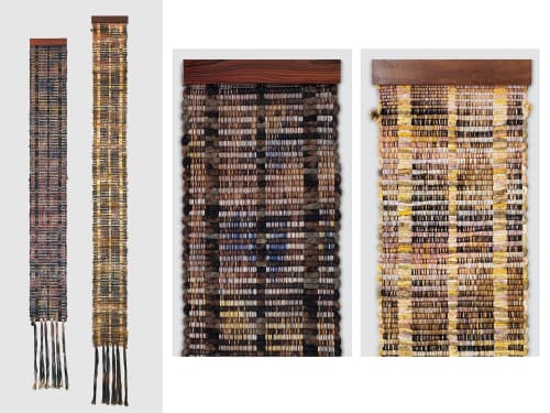 Day and Night Stripe (Set of 2 Pieces) | Wall Hangings by Jessie Bloom