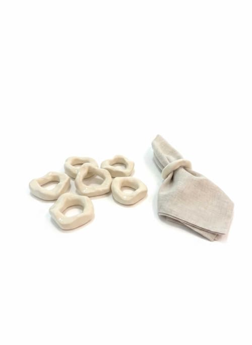 Napkin Rings – Set of 6 | Tableware by Pottery & Poetry