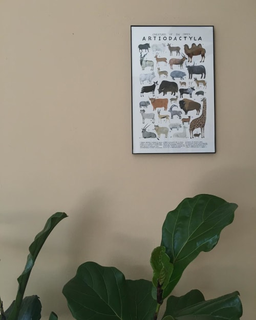 Artiodactyla print | Wall Hangings by Kelsey Oseid