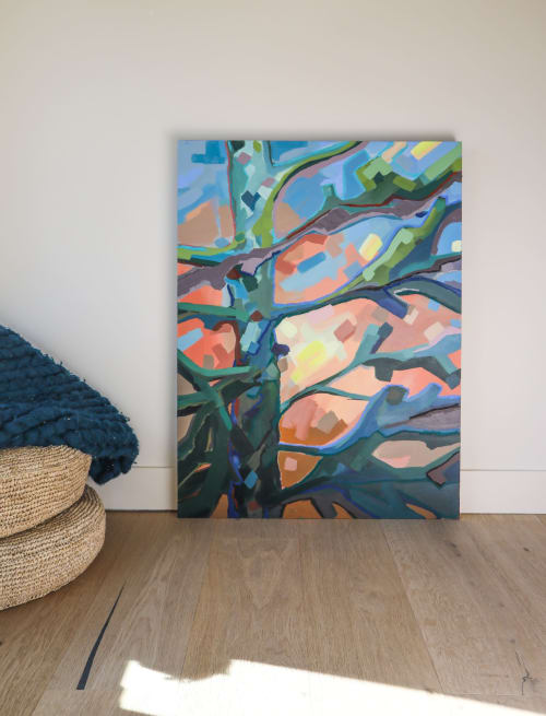 Tree Dance | Oil And Acrylic Painting in Paintings by Inese Westcott