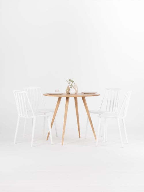 OKKO - Round wooden table, kitchen table made of solid oak | Tables by Mo Woodwork