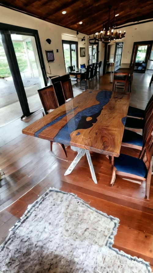 epoxy dining table, black epoxy table, epoxy table | Tables by Innovative Home Decors