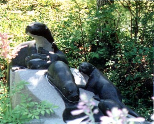 Otters | Public Sculptures by Jim Sardonis
