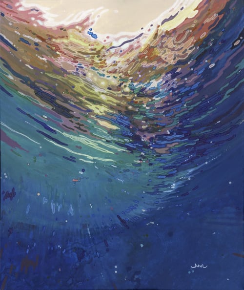 Gabriel Fine Arts, London. 'Underwater Worlds' Group Exhibition. 5 International Artists. | Oil And Acrylic Painting in Paintings by Margaret Juul | London in London