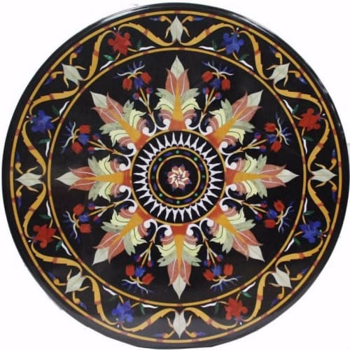 Black marble table, side table, coffee table, tabletop | Tables by Innovative Home Decors