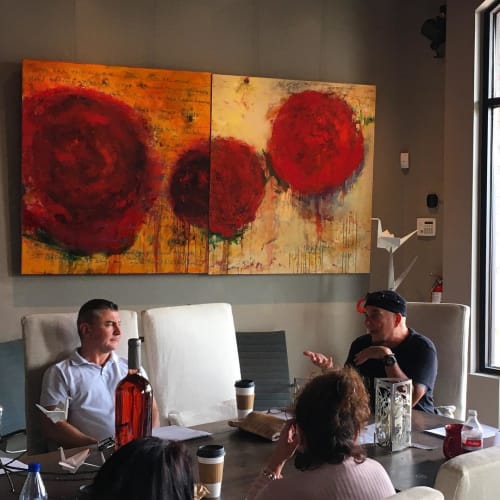 Dogen’s Roses | Paintings by Adam Shaw Studio | RiverHouse by Bespoke Collection in Napa