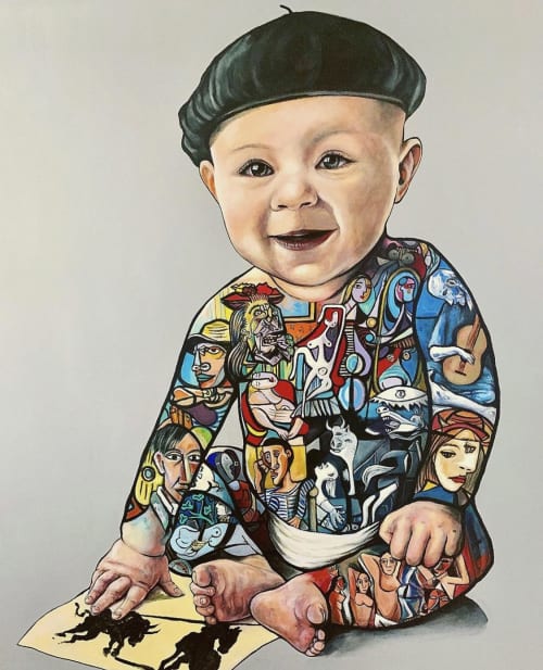 Baby Picasso | Paintings by Anthony Hernandez Art