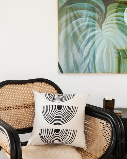 Rainbow Roads | Organic Cotton Pillow | Sham in Linens & Bedding by Little Korboose