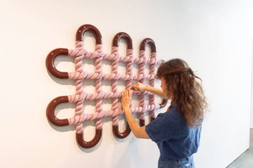 Ceramic Curves: Woven | Wall Hangings by Eliza Bentz