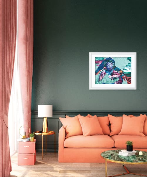 "Kaleidoscopic Kyoto, Geisha" Limited Edition Print | Prints by Shan Richards