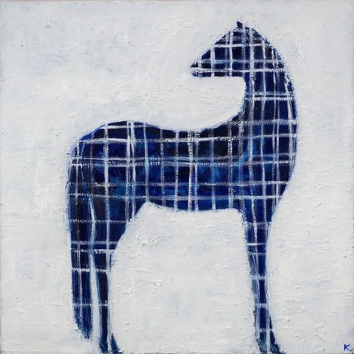 Blue | Oil And Acrylic Painting in Paintings by KIRSTEN KAINZ