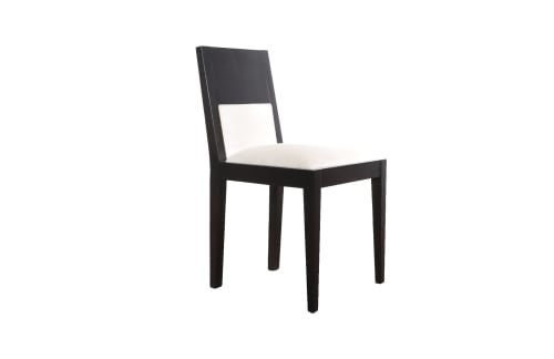 Contemporary Palermo Hollywood Wood Upholstered Dining Chair | Chairs by Costantini Design