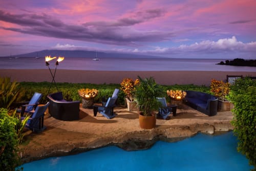 Four Great Bowl O' Fire Sculptural Firebowls make S'Mores a Hot Ticket at Sheraton Maui Resort & Spa | Fireplaces by John T Unger | Sheraton Maui Resort & Spa in Lahaina