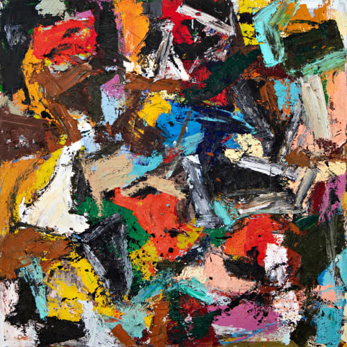 'The Webs We Weave' | Abstract Oil on Canvas Painting | Paintings by Ethan Newman