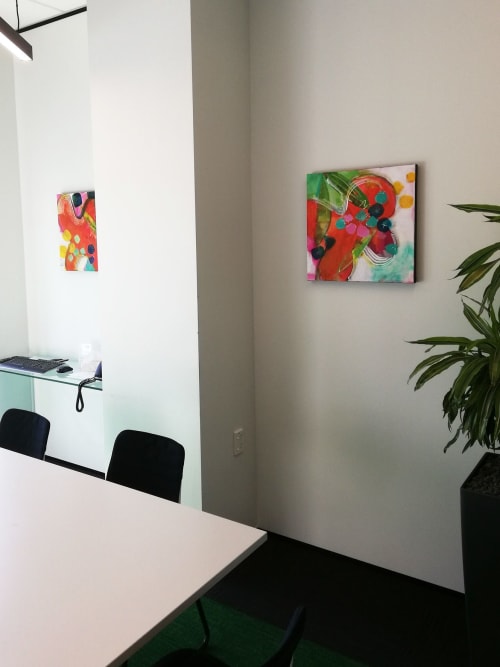 Spring Cartwheel & Blossom Tumble | Paintings by Kirsty Black | RSM New Zealand (Auckland) in Auckland