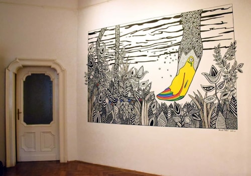 Introspection | Murals by Melinda Šefčić | Galerija "Dr. Vinko Perčić in Subotica
