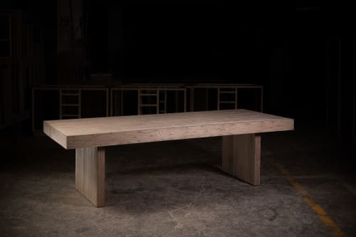 1957 Natural Oak Dining Table | Tables by Aeterna Furniture