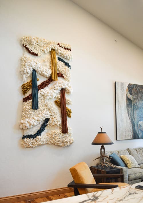 Earth-Toned Wool Wall Hanging | Macrame Wall Hanging in Wall Hangings by Camille McMurry