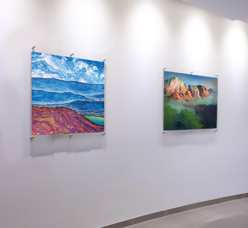 Running Dog Cloud Shadows | Paintings by Catherine Twomey | Mission Hospital in Asheville