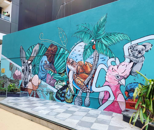 Childrens Mural | Street Murals by Emma-Alyce Art | Queensland Children's Hospital in South Brisbane