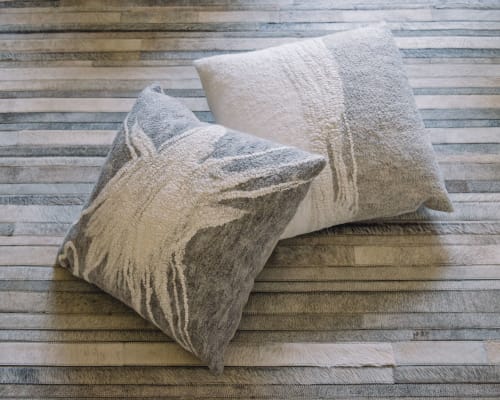 Fracture & Strata pillows | Pillows by Fog & Fury | De Sousa Hughes LLC in San Francisco