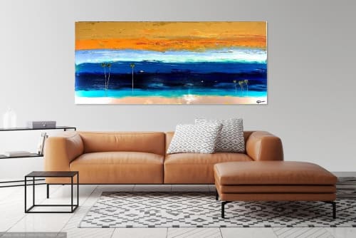 California Gold #3 | Paintings by Dutch Montana Art | Hugo Rivera Gallery in Laguna Beach