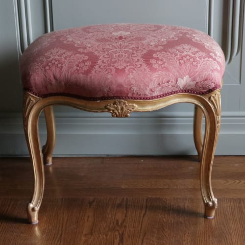 English Giltwood Stools | Chairs by Jonathan Rachman Design | SF Decorator Showcase 2019 in San Francisco