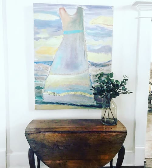 Cruce del Rio: River Dress | Paintings by Polly Alice | Oak Street Mansion in Kansas City