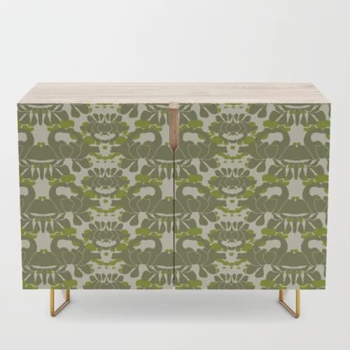 Green Iris Credenza | Furniture by Odd Duck Press