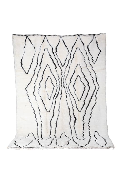 Contemporary Beni Ourain Moroccan Rug | Area Rug in Rugs by Kechmara D