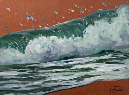 Ocean #28 | Oil And Acrylic Painting in Paintings by Lindsey Millikan