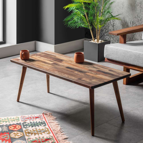 Walnut Coffee Table, Mid Century Side Table | Tables by Halohope Design