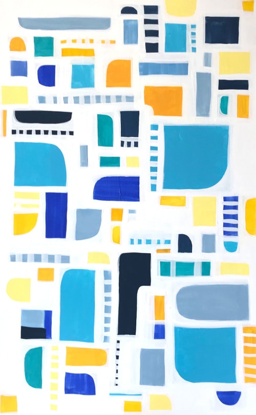 SOLD - 'ANTWERP' original abstract painting by Linnea Heide | Paintings by Linnea Heide contemporary fine art