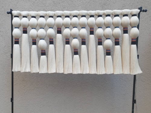 85×40 cm Boho Macrame Wall Hanging with Tassels | Tapestry in Wall Hangings by Sarmal Design