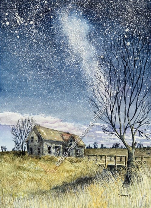 Abandoned Sky | Watercolor Painting in Paintings by Maurice Dionne FINEART