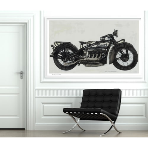 1930 Indian  | Limited Edition Print | Multiple Sizes Available | Art & Wall Decor by Seth B Minkin Fine Art | Seth B Minkin Studio + Showroom in Boston