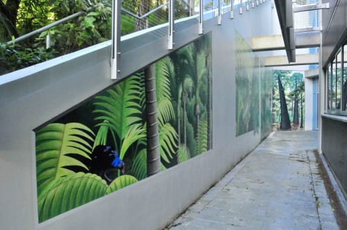 "Waterfall" Mural | Murals by Ellen Coup | Bowen Hospital in Wellington
