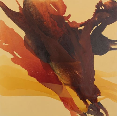 Abstract Water Painting | Oil And Acrylic Painting in Paintings by Linda Celestian
