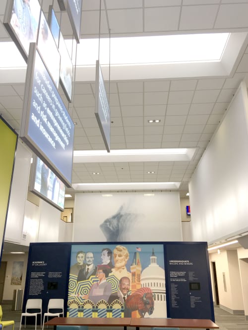 The Maguire Welcome Center, Gallaudet University | Murals by Yi Illustration 365days | Gallaudet University in Washington