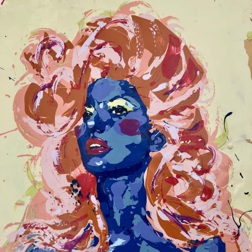 Blue Lady | Paintings by Tatiana Hantig