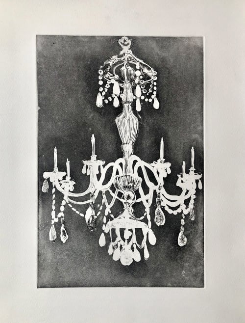 Chandelier I Etching - Print | Prints by Sara J Beazley