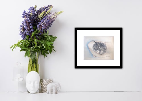 Bella-Latika | Watercolor Painting in Paintings by Maurice Dionne FINEART