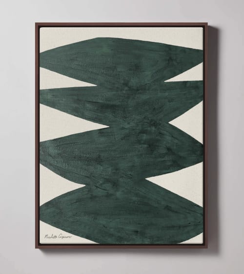 "Fearless" Green I Affirmations Painting on Canvas | Oil And Acrylic Painting in Paintings by ART + ALCHEMY By Nicolette Atelier