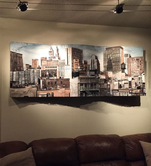 "City of Life" | Mixed Media by Heather Kocsis