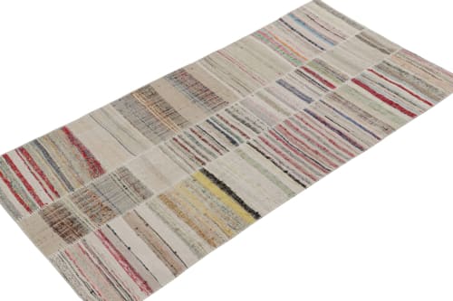 Rug & Kilim’s Patchwork Kilim in Polychromatic Stripes | Area Rug in Rugs by Rug and Kilim