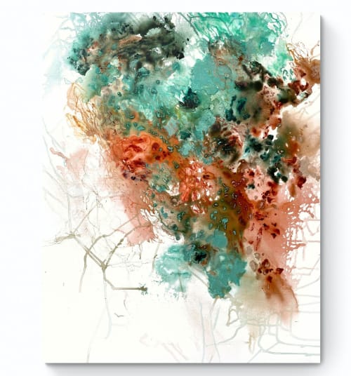 Winter by the sea 14 (the hills) | Oil And Acrylic Painting in Paintings by Cristina Dalla Valentina