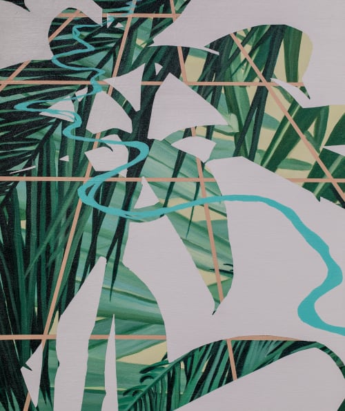 Subtractive | Oil And Acrylic Painting in Paintings by Anne Blenker