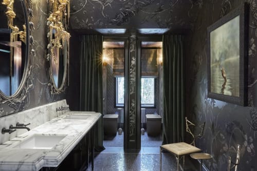 Numi Intelligent Toilet and Verticyl Bathroom Sink | Water Fixtures by Kohler | SF Decorator Showcase 2019 in San Francisco