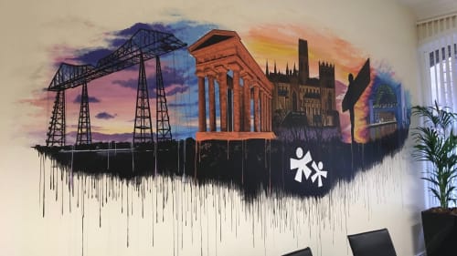 North East Landmarks | Murals by Leeroy ( Custom Artwerk ) | Sellick Partnership Limited in Newcastle upon Tyne